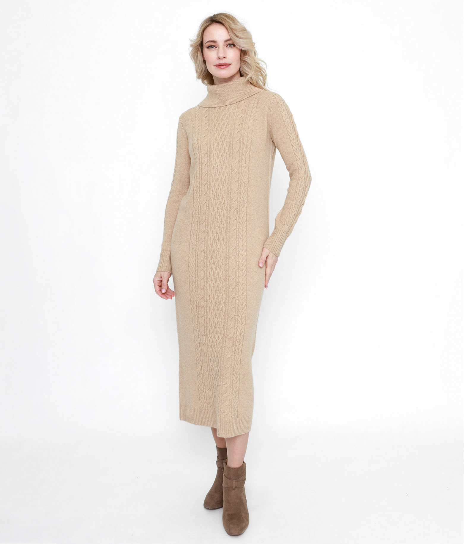 Женское вязаное платье из верблюжьего пуха Стефания   251699