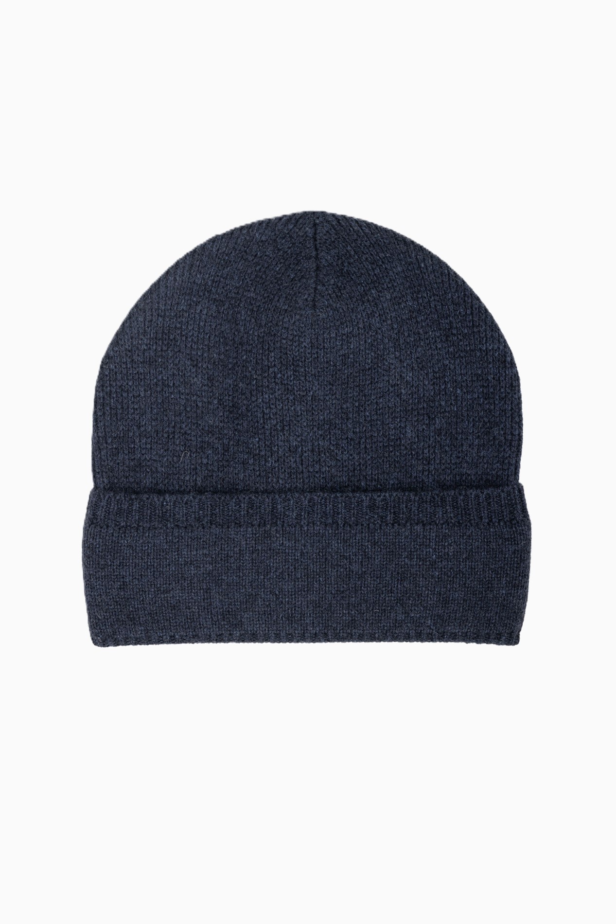 Теплая кашемировая шапка с отворотом   181571