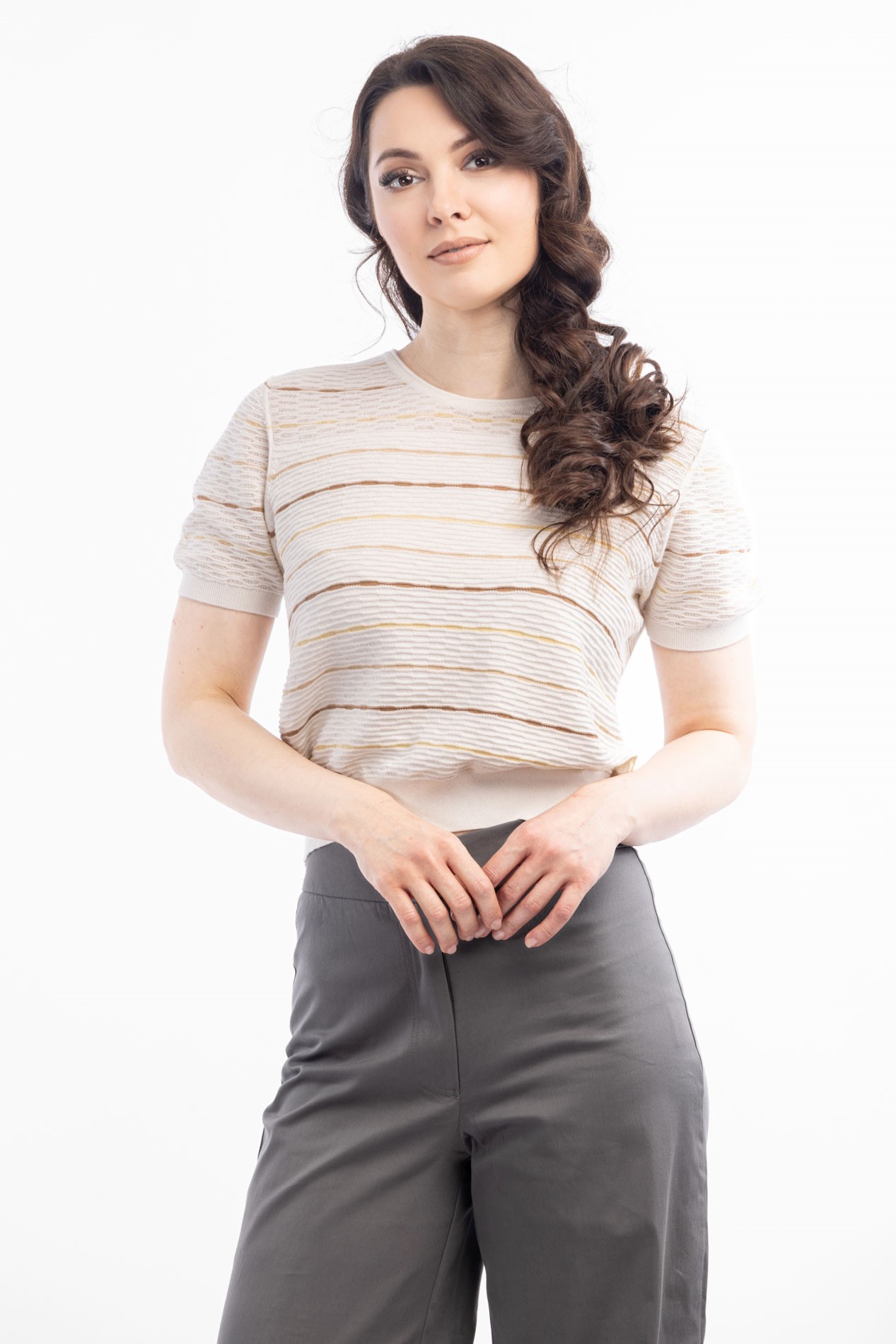 Легкий джемпер с коротким рукавом Рия   291290