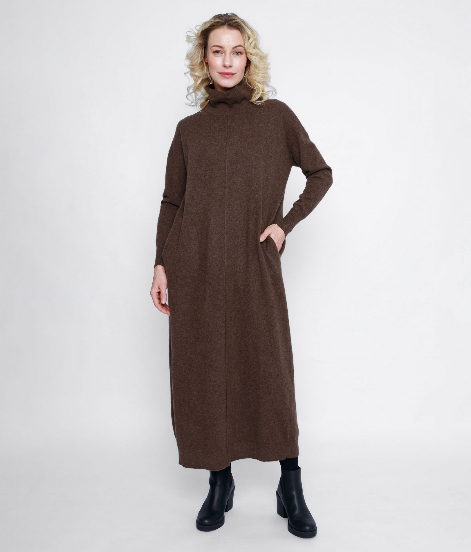 Женское шерстяное платье из пуха яка Аннета   276502