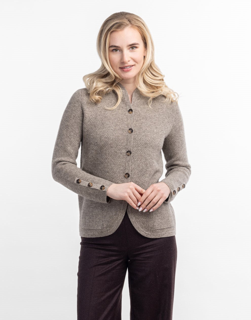 Кардиган из шерсти яка Адриана   256014