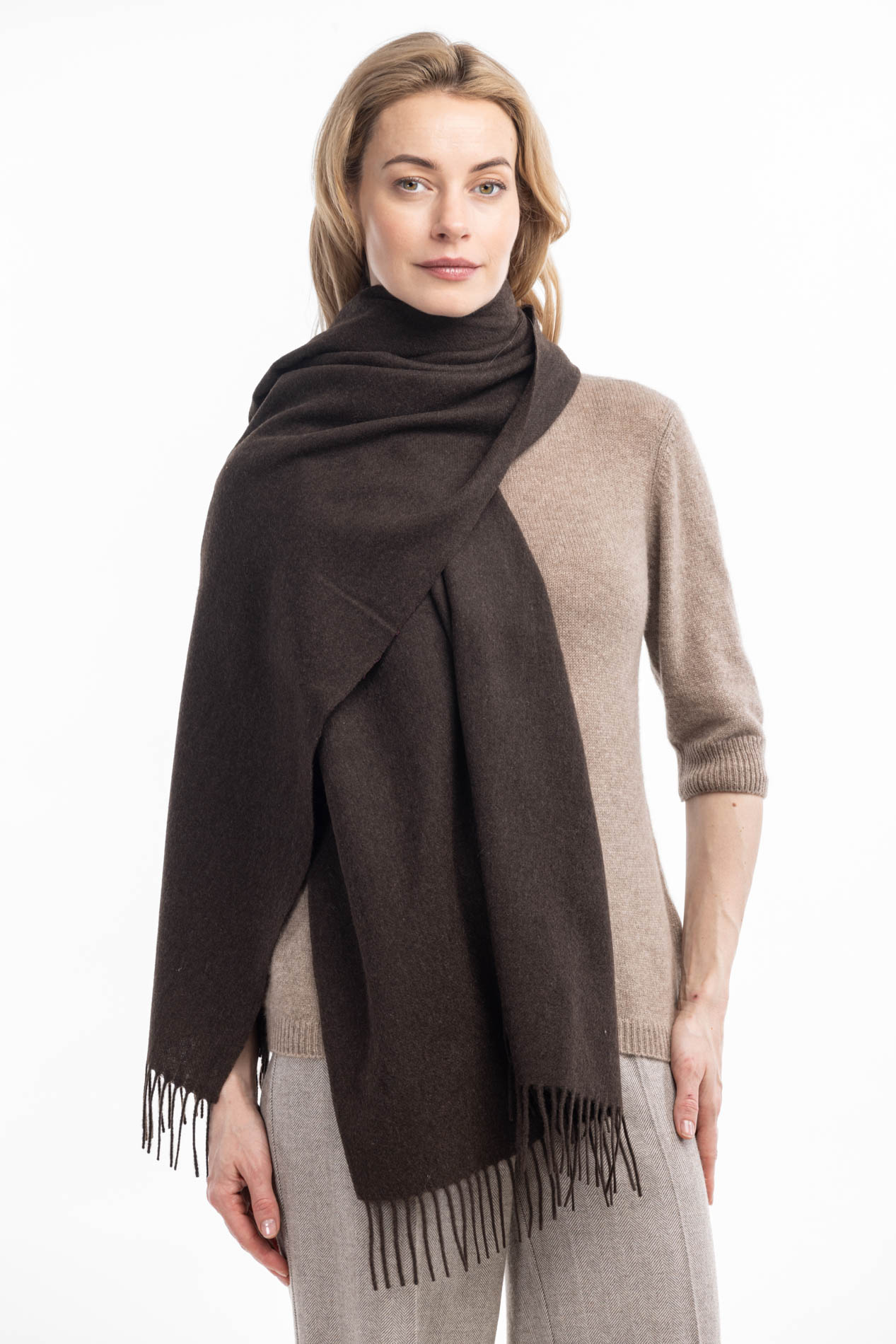 Большой палантин из пуха яка   290259