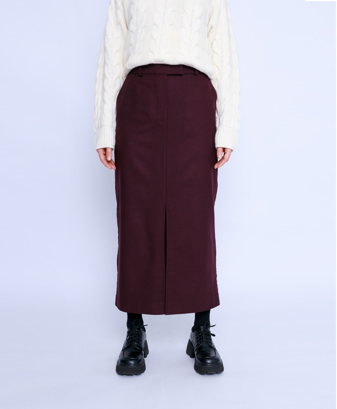 Женская юбка из костюмной шерсти Клио   283333