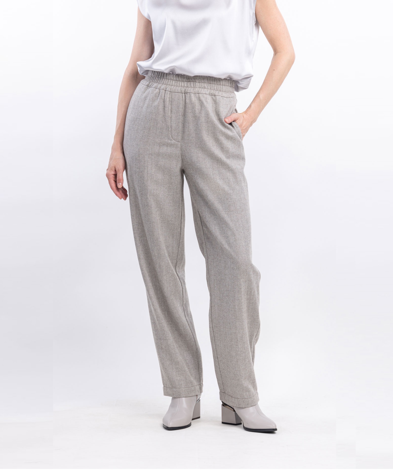 Женские прямые брюки из шерсти Ребека-2   288156