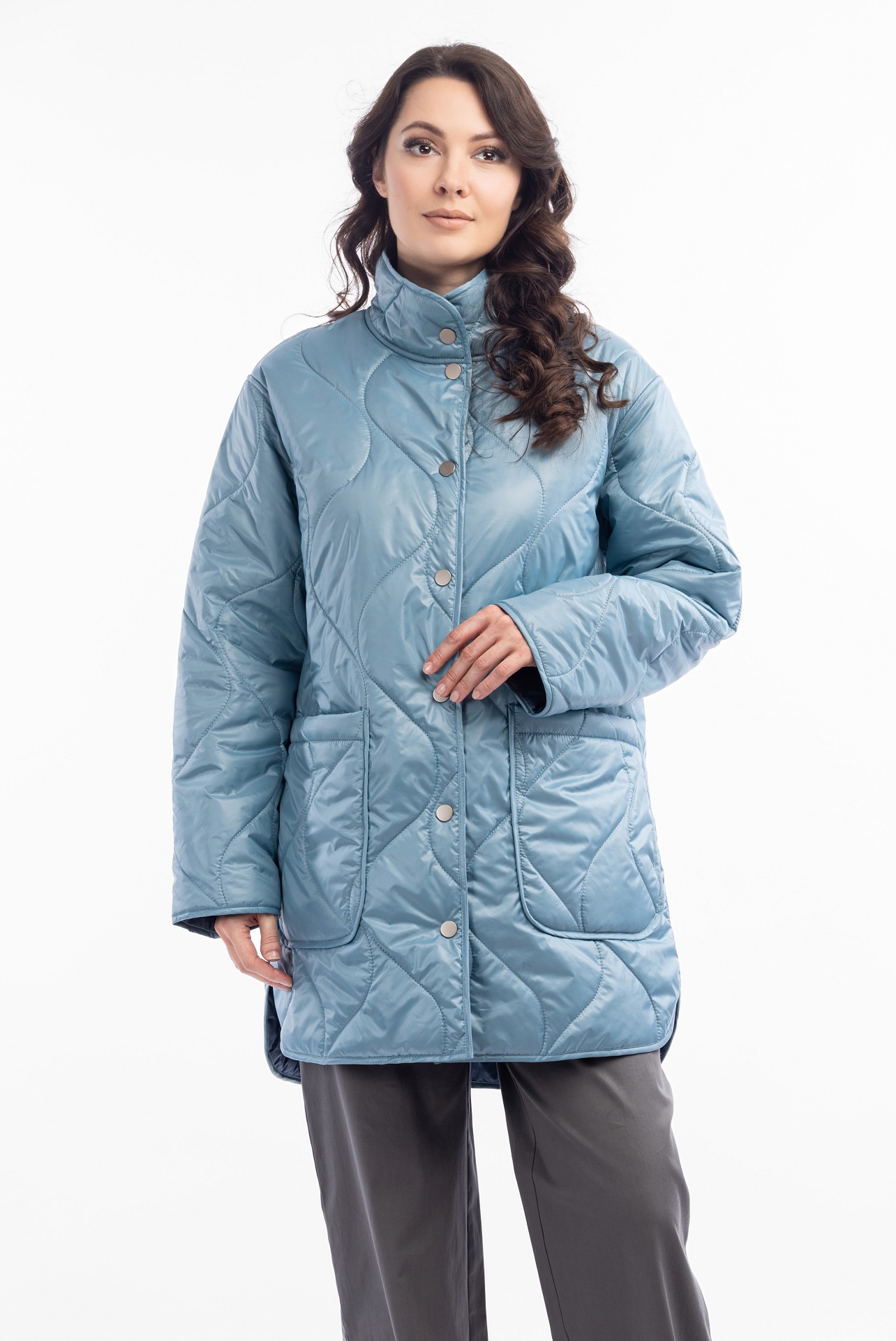 Женская стеганая куртка с наполнителем из верблюжьего пуха Элен   284402