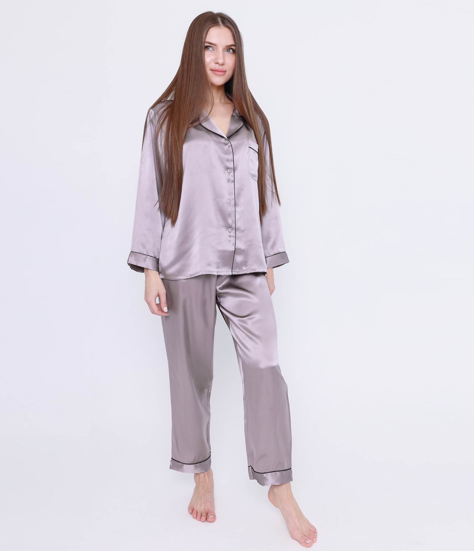 Женский шелковый костюм   220162