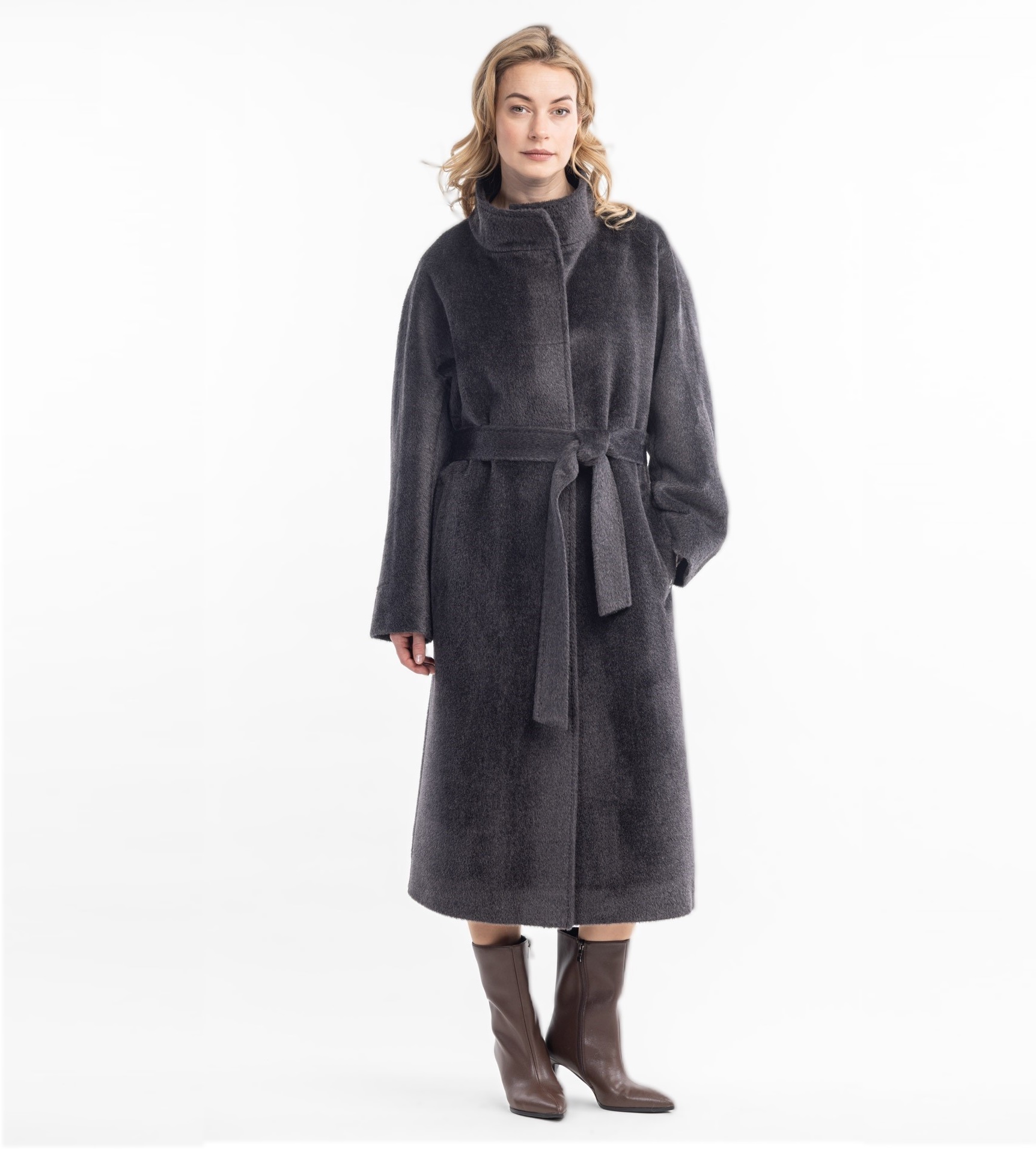 Женское пальто из шерсти альпака Лилиана   290348