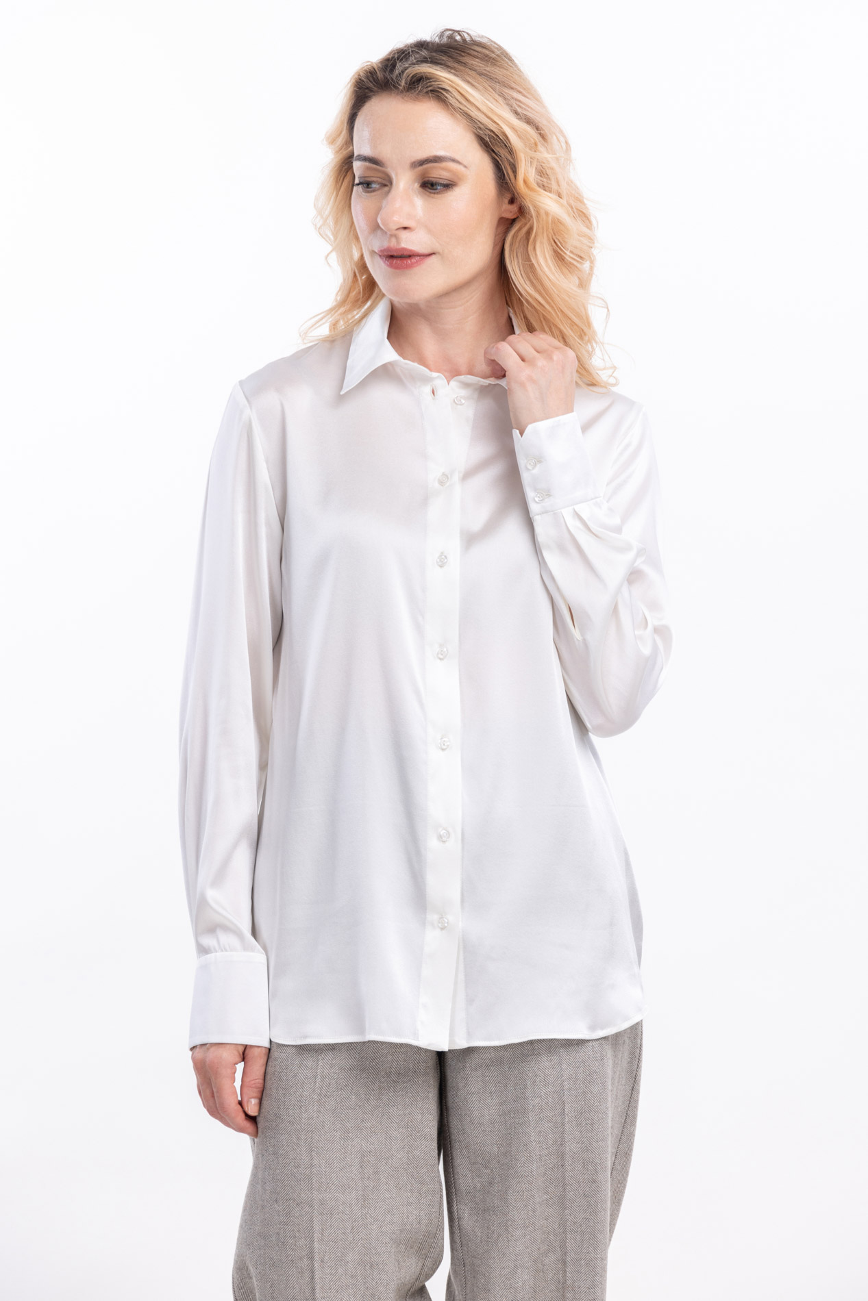 Женская шелковая блузка Беатрис   255202