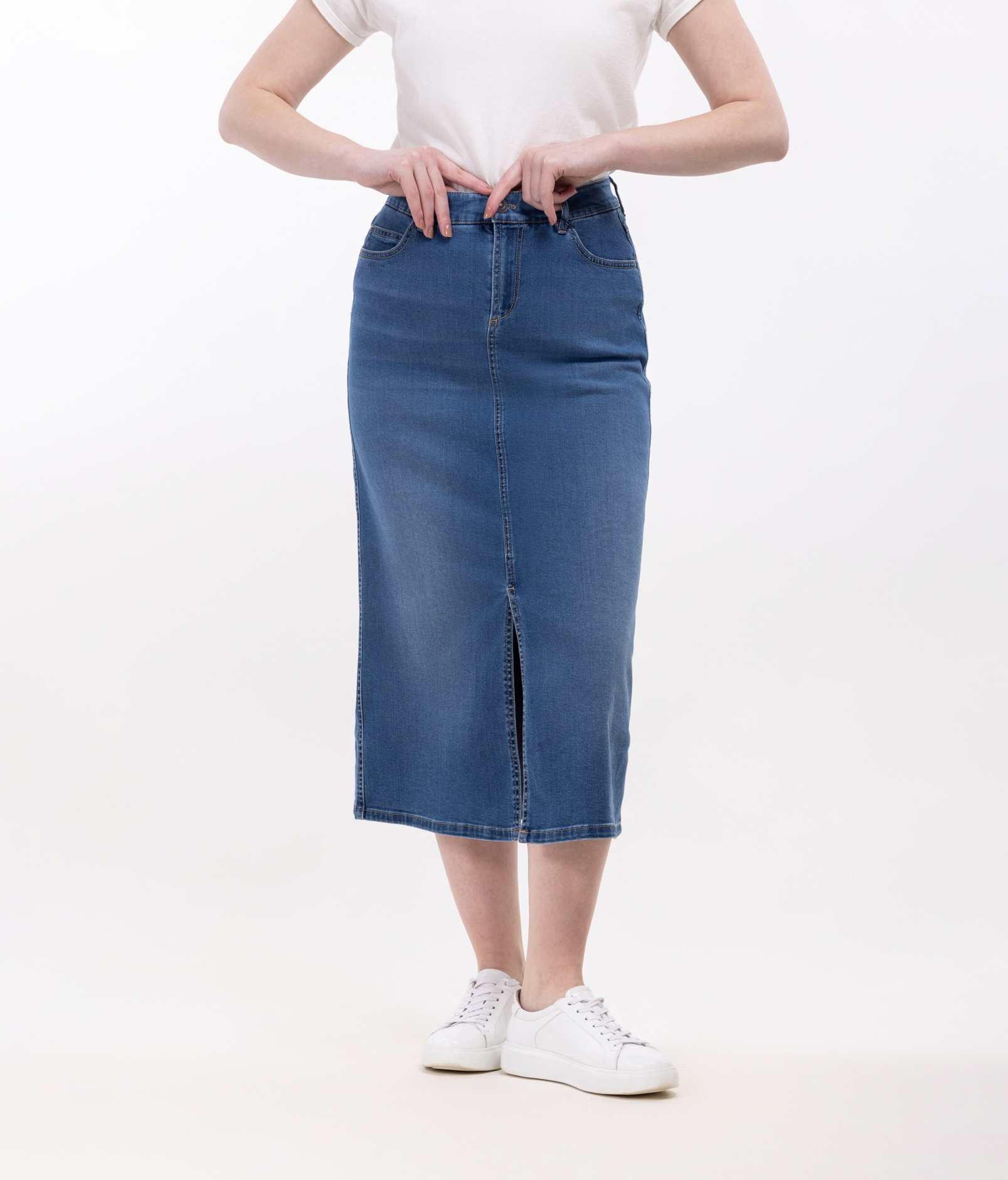 Женская джинсовая юбка с разрезом Дакота   284586