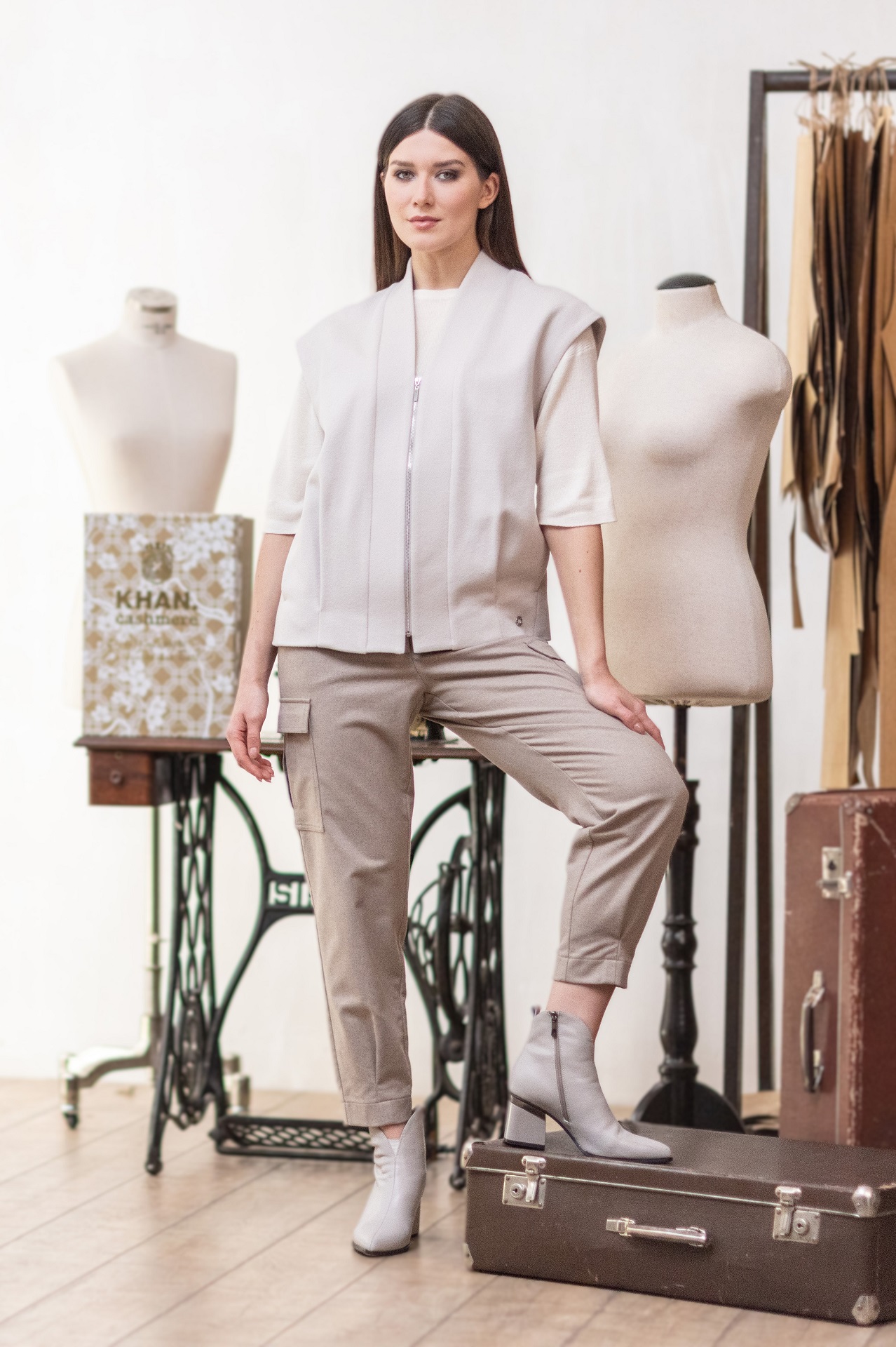 Жилет из шерсти и кашемира Анабелла   291301