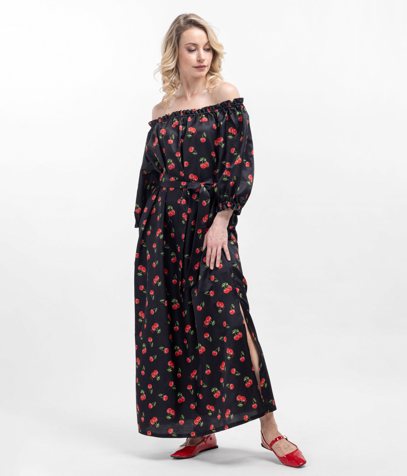 Женское летнее платье из шелка и хлопка Шерри   284667