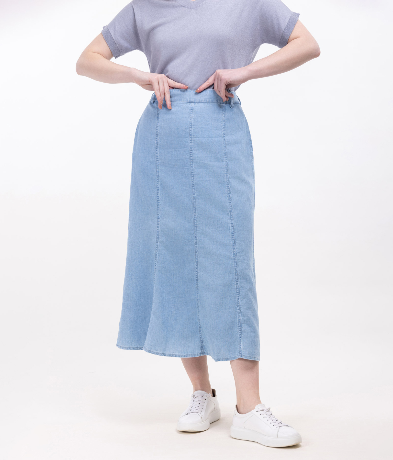 Женская длинная джинсовая юбка Нидия   284593