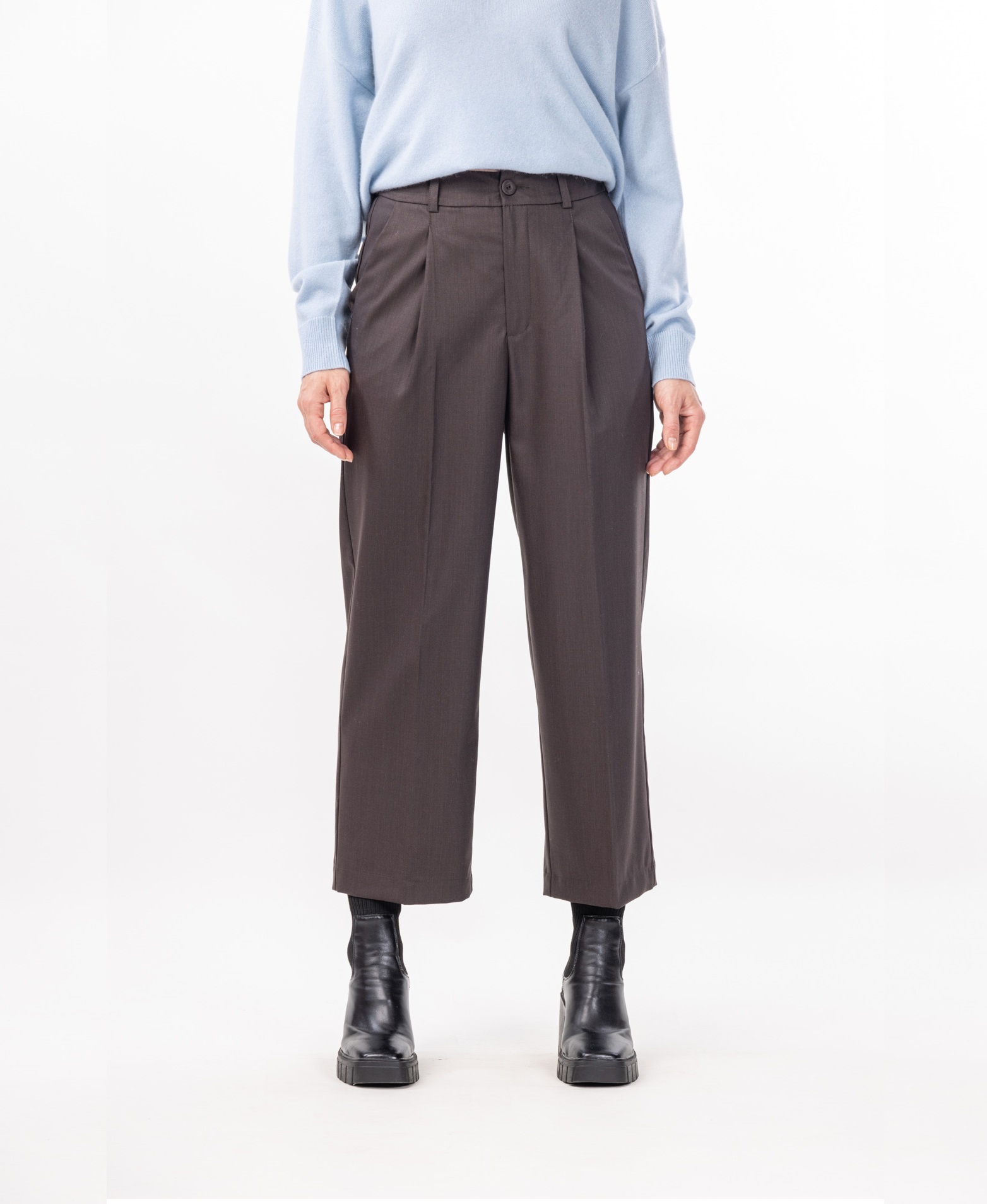 Женские укороченные брюки из мериноса Лайза   288408