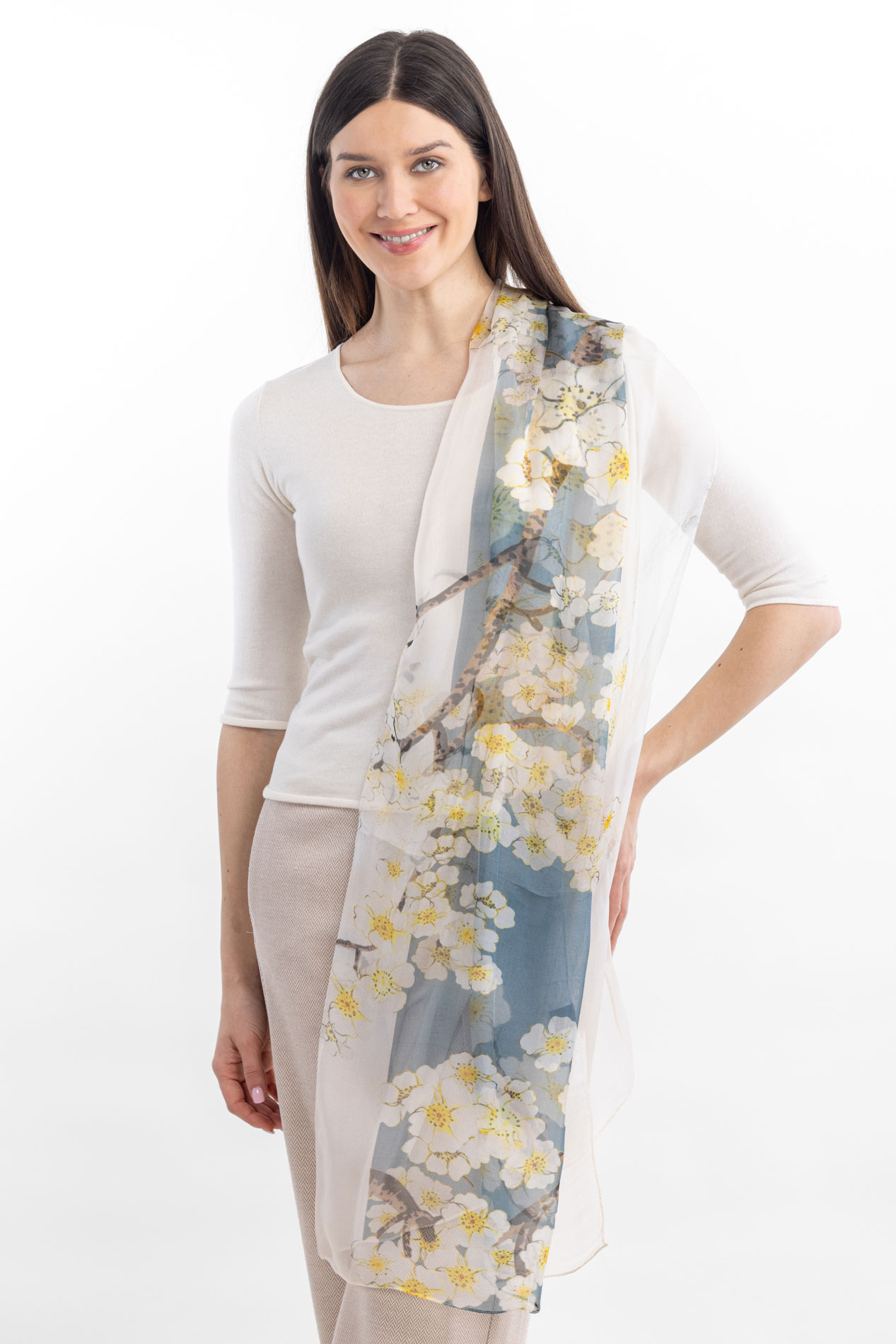 Палантин из 100% шелка   290862