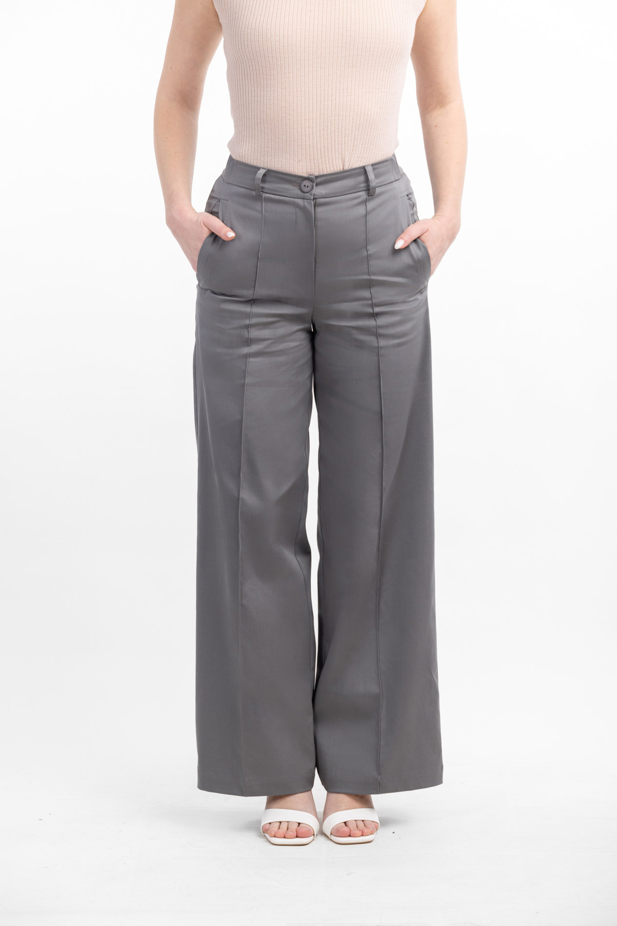 Широкие брюки из хлопка Эмбер   291434