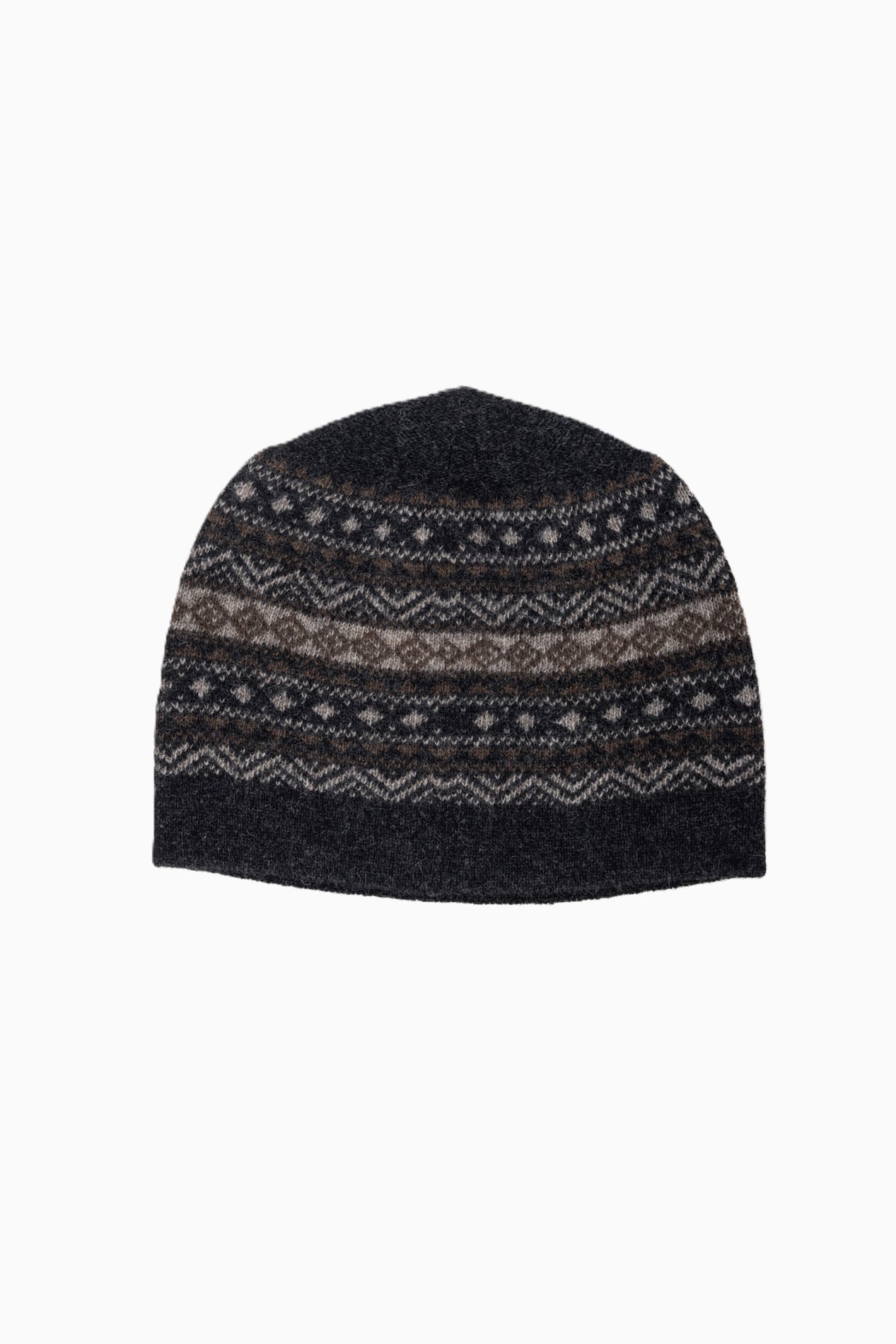 Мужская шапка из пуха яка с узором в скандинавском стиле мужская   219217