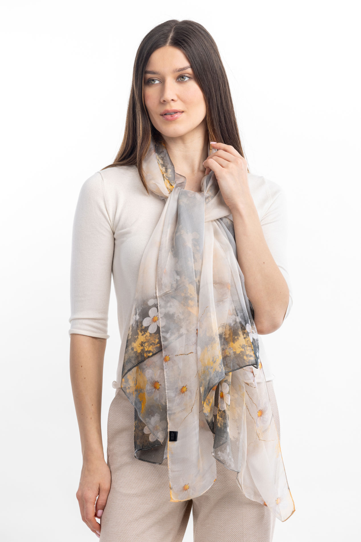 Палантин из натурального шелка   290864