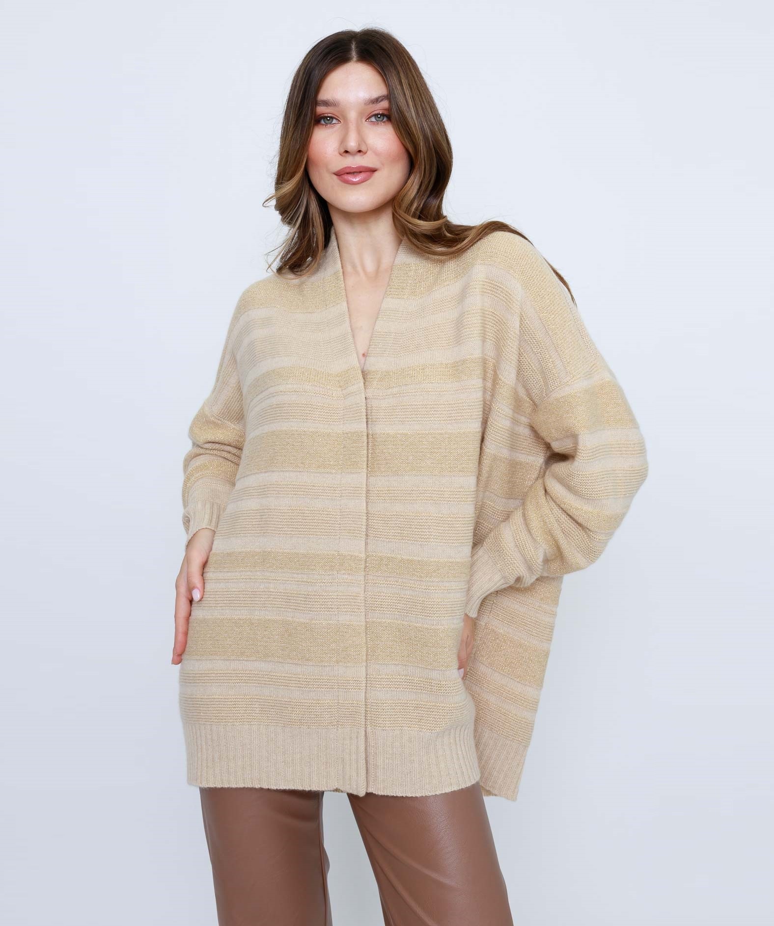 Кашемировый кардиган с люрексом Джорджия   247810