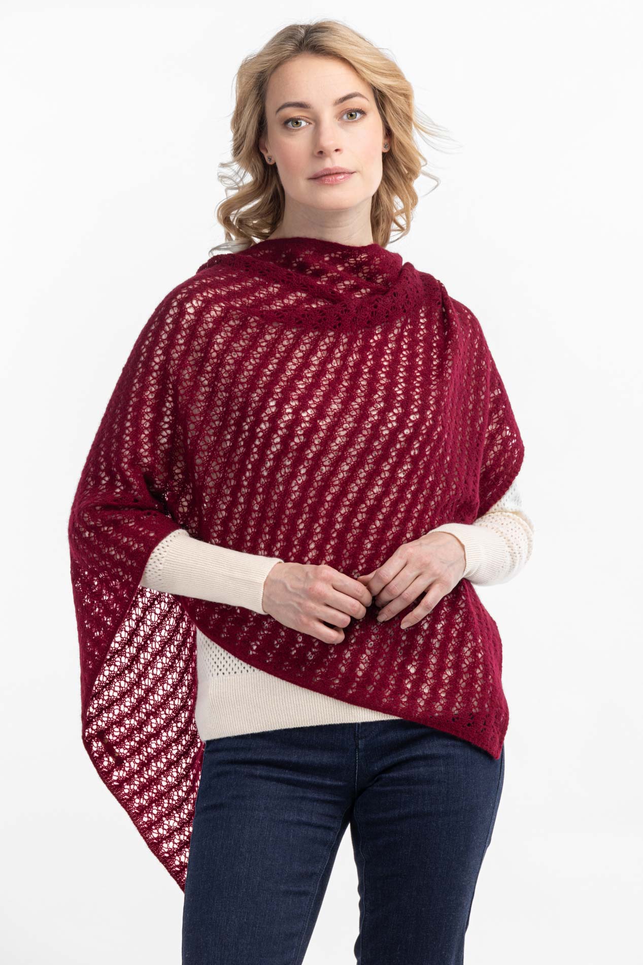 Ажурная кашемировая косынка   83622