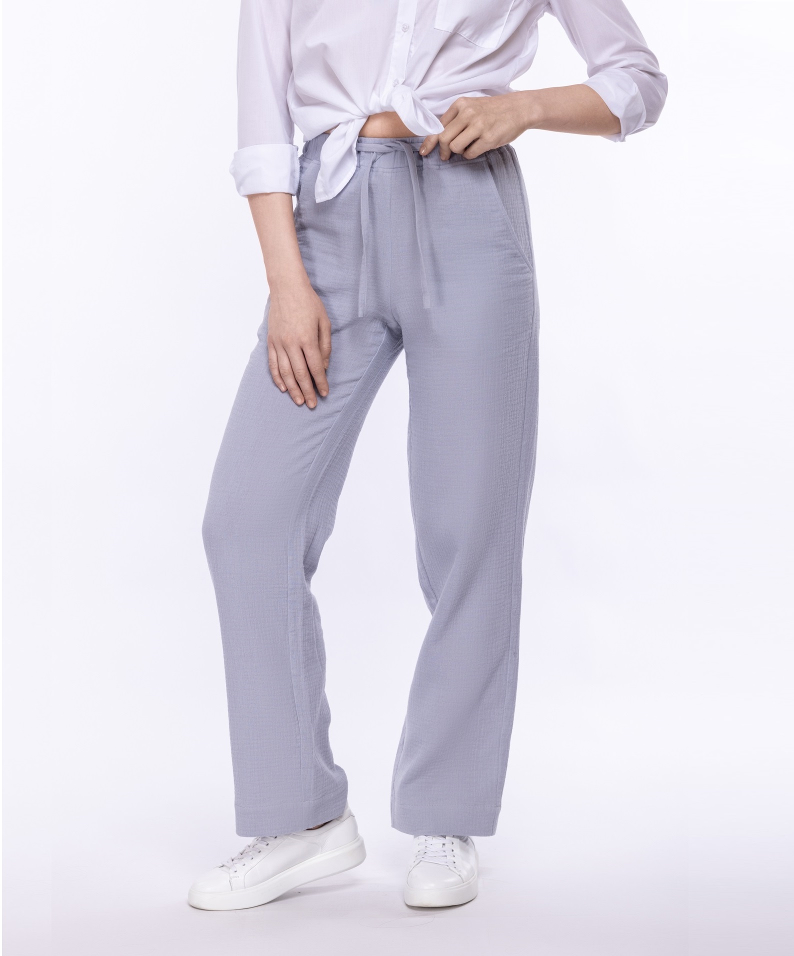 Женские брюки из хлопкового муслина Роуз   283897