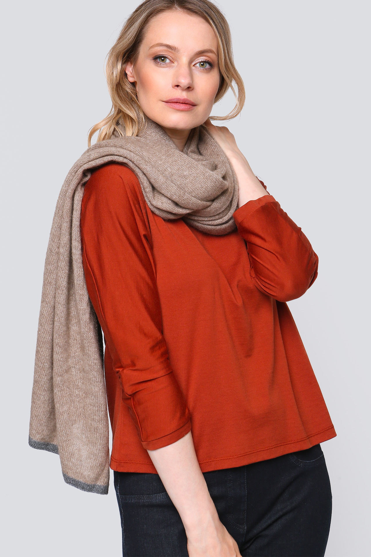 Большой кашемировый палантин   165951