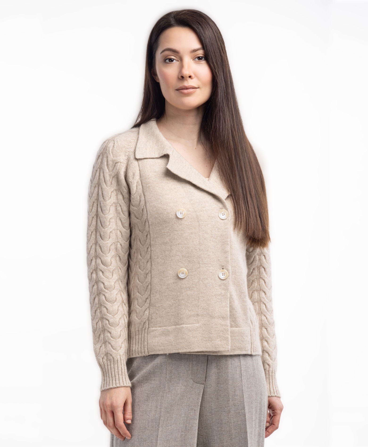 Кашемировый кардиган-жакет Кристелл   287668