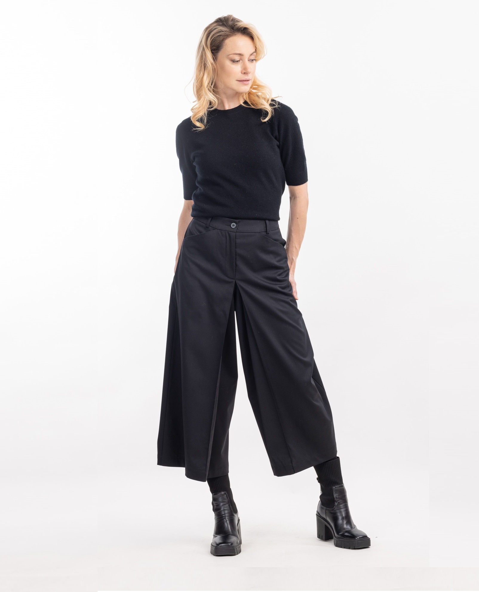 Брюки-юбка из костюмной шерсти Теана   288458