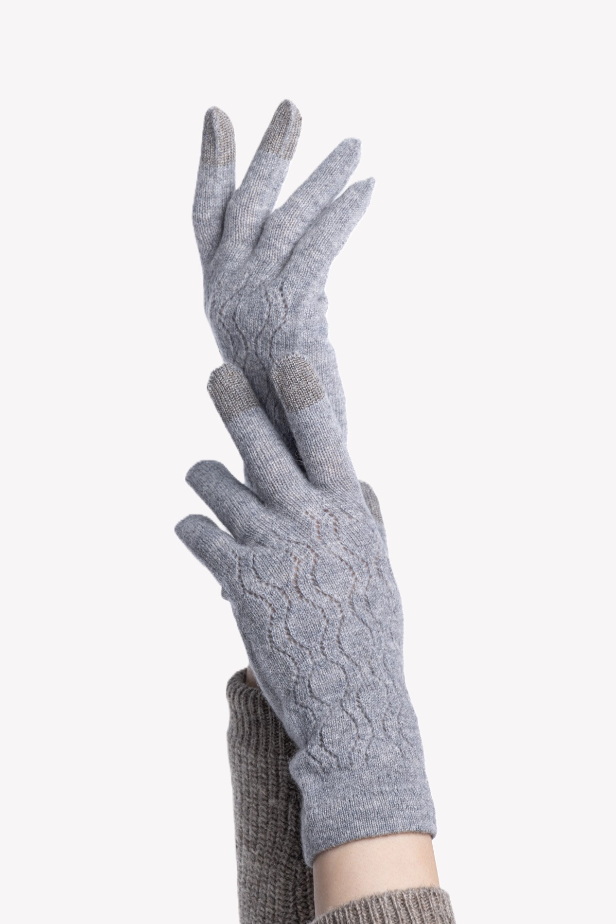 Кашемировые перчатки с сенсорными пальцами   289598