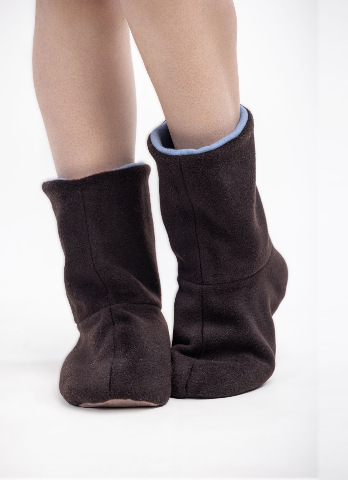 Домашние тапочки - сапожки из натуральной шерсти   290241