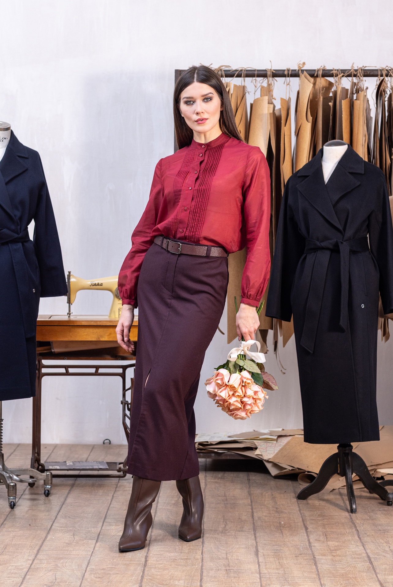 Женская блузка из шелка и хлопка Джулс   290531