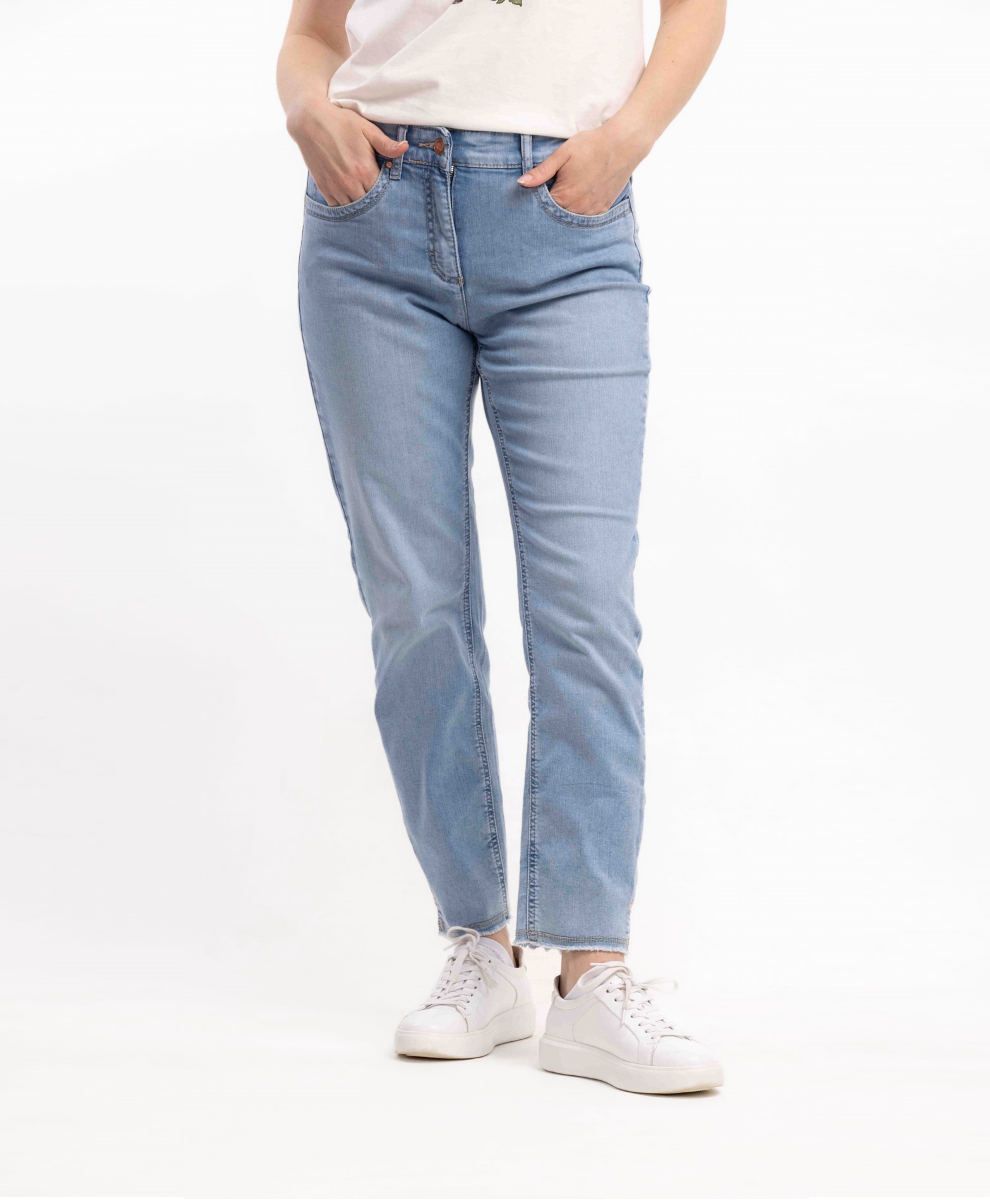 Женские укороченные джинсы Сантина   286696