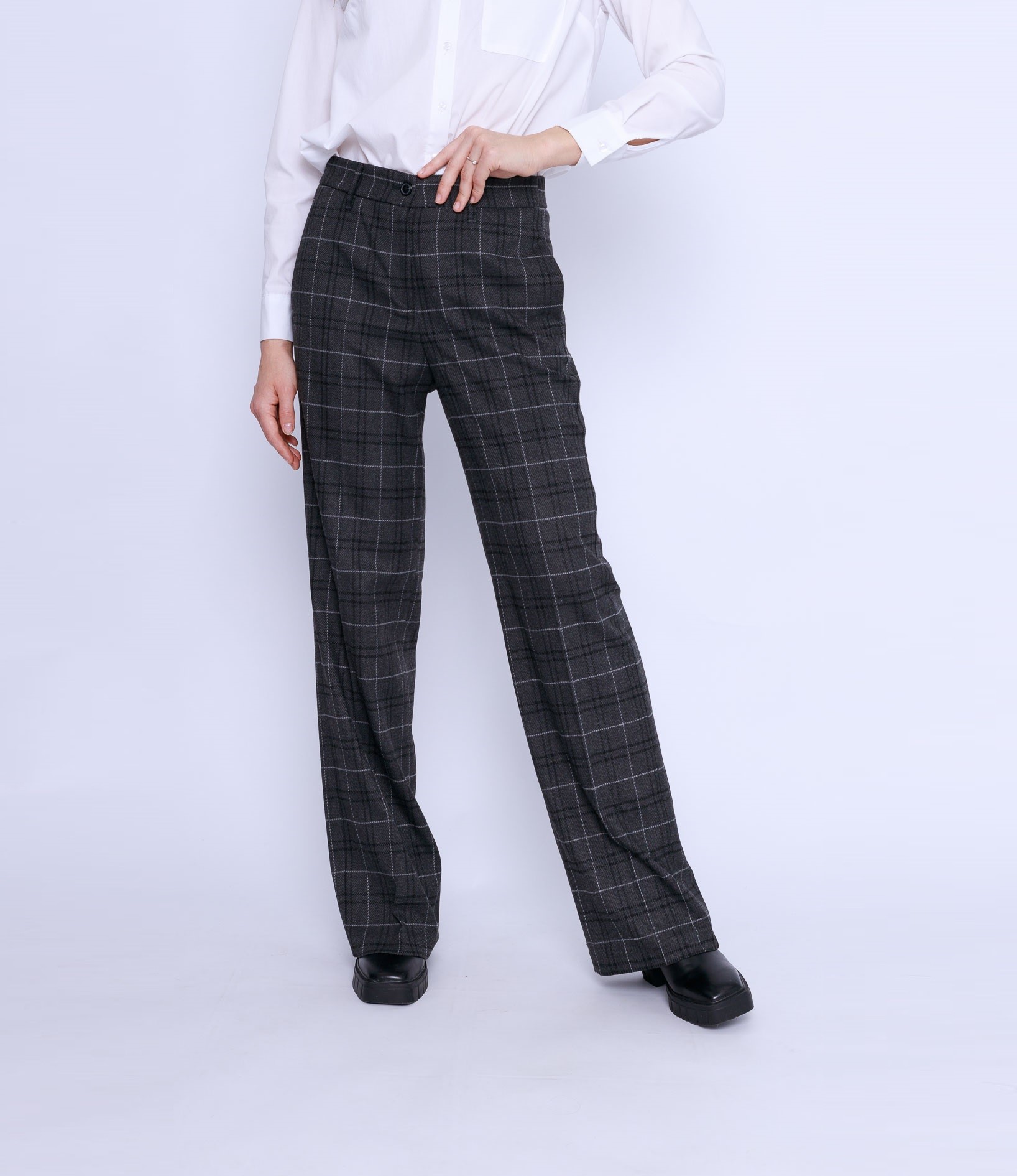 Женские прямые брюки в клетку Франка   282610