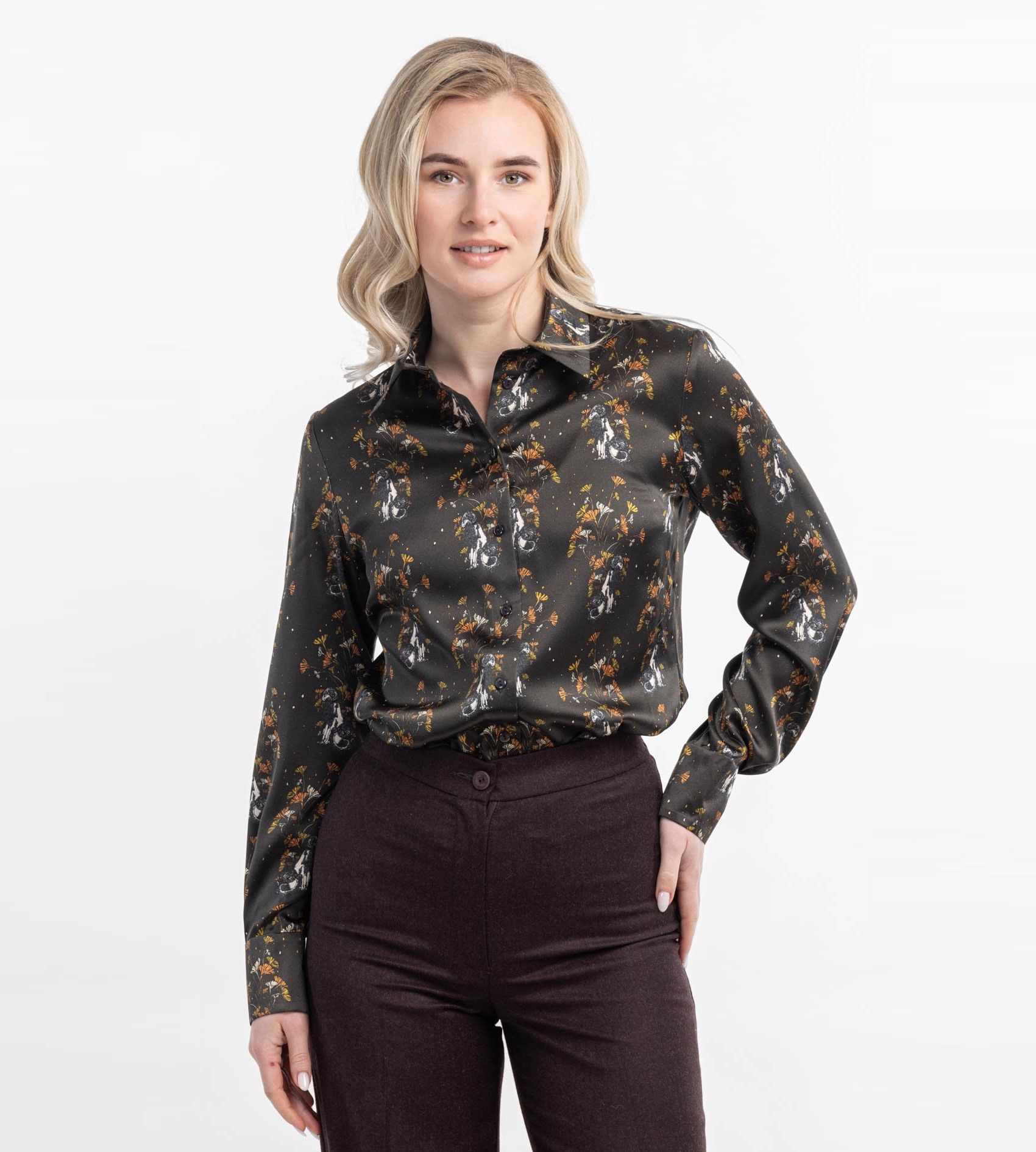 Женская шелковая рубашка Аристократка   291389