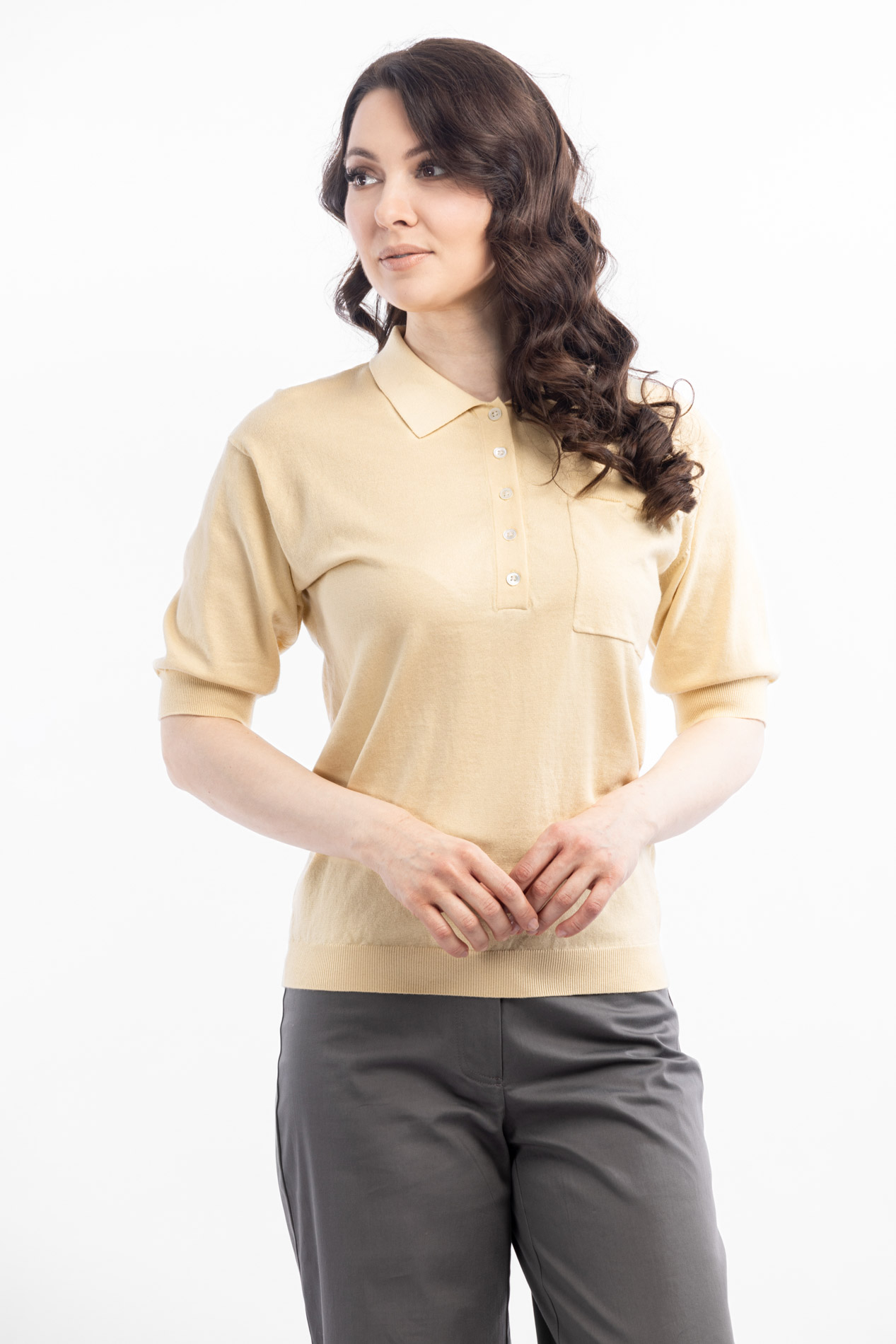 Джемпер - поло из легкого трикотажа Рейчел   291218