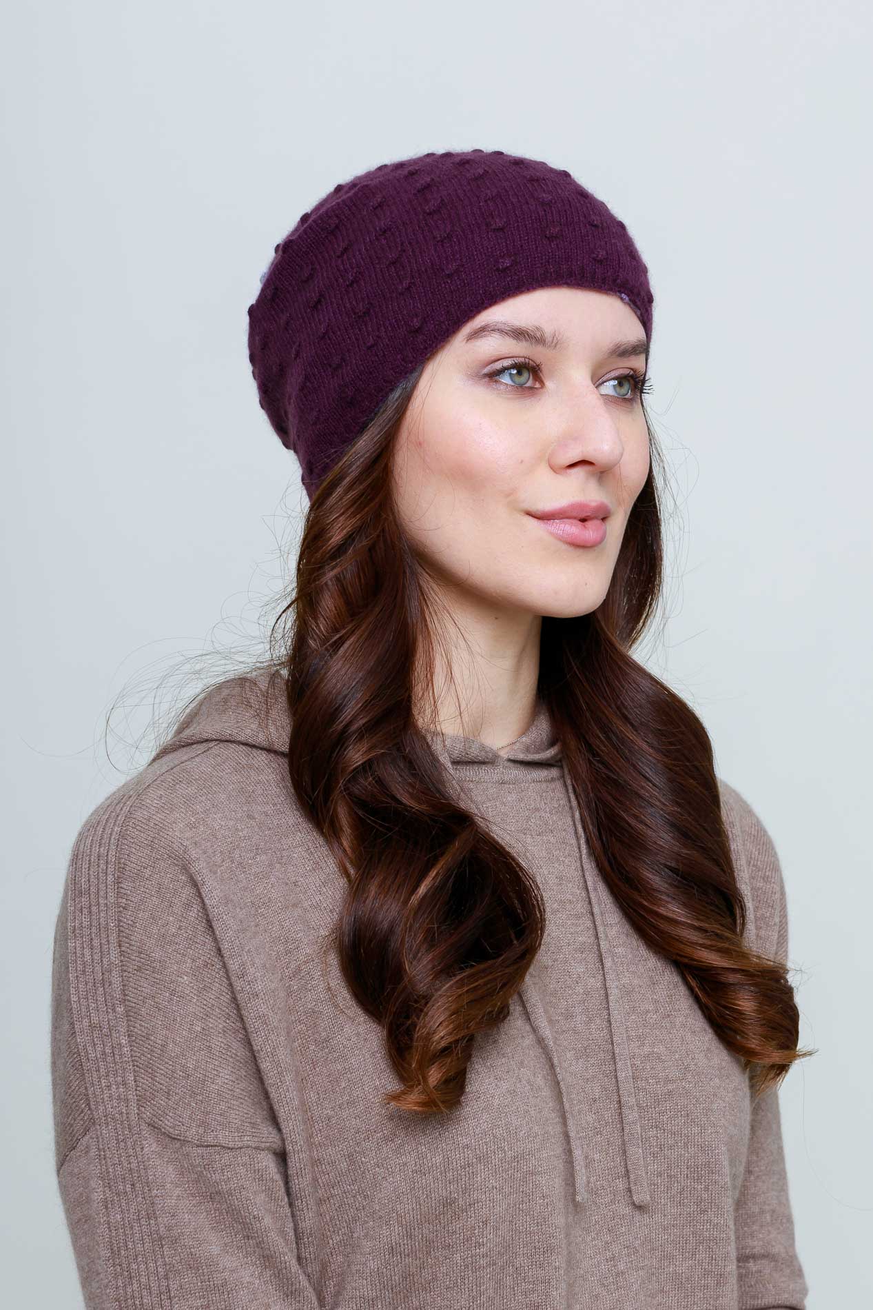 Женская шапка-трансформер из кашемира   97823