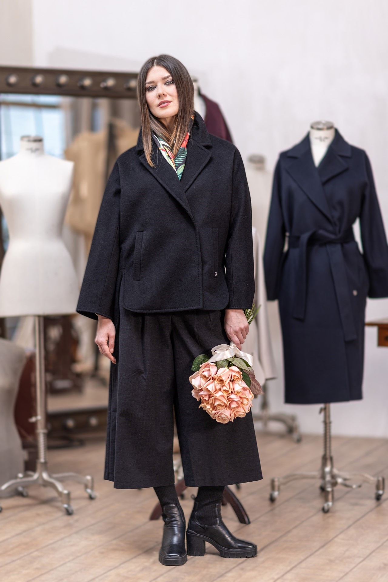 Женское пальто-жакет из кашемира Лионелла   283898