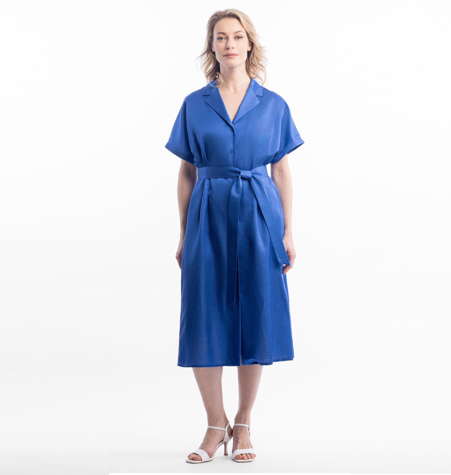 Летнее платье из шелка и хлопка Килли   292064