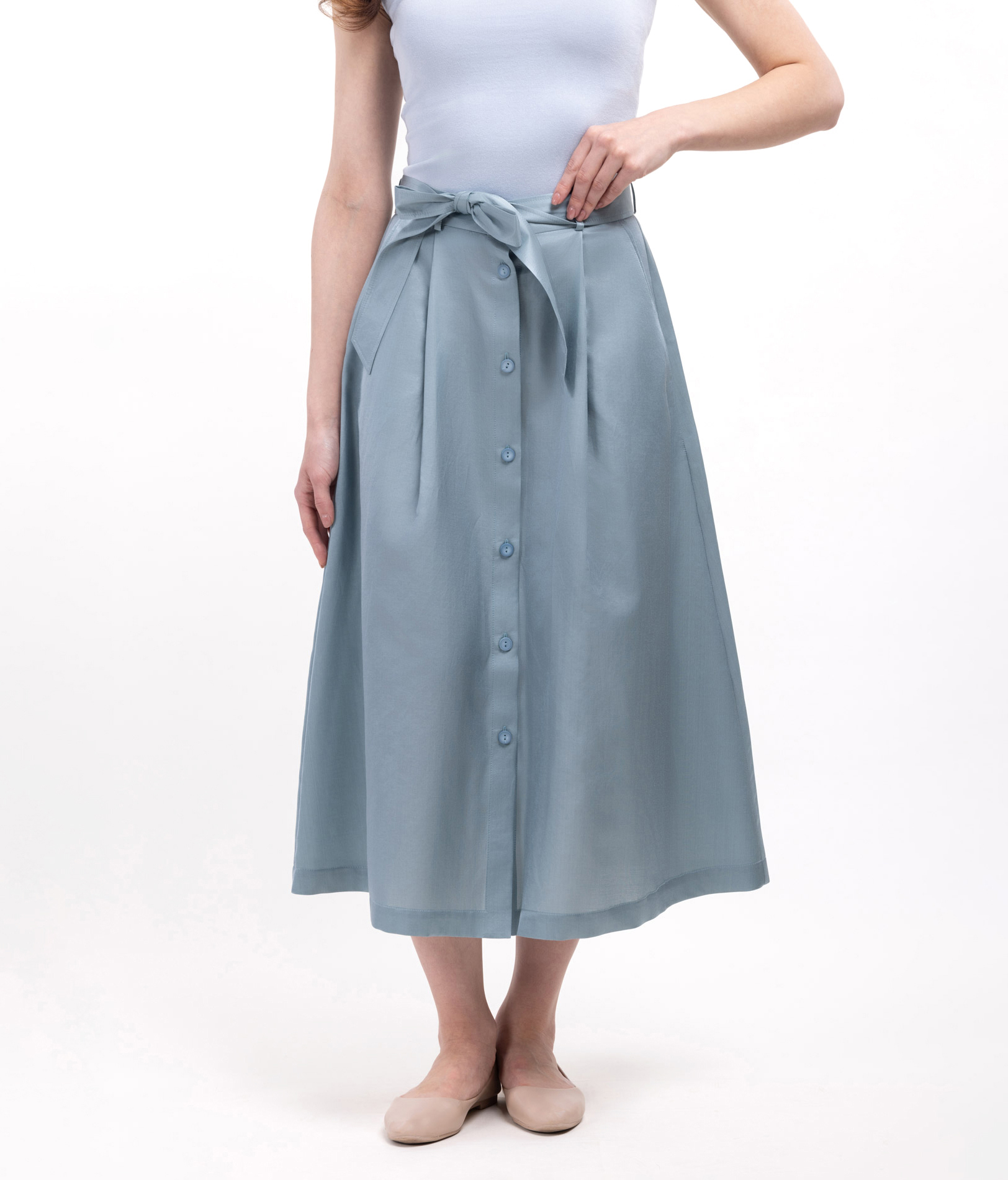 Летняя юбка из шелковой ткани Джойси   285426