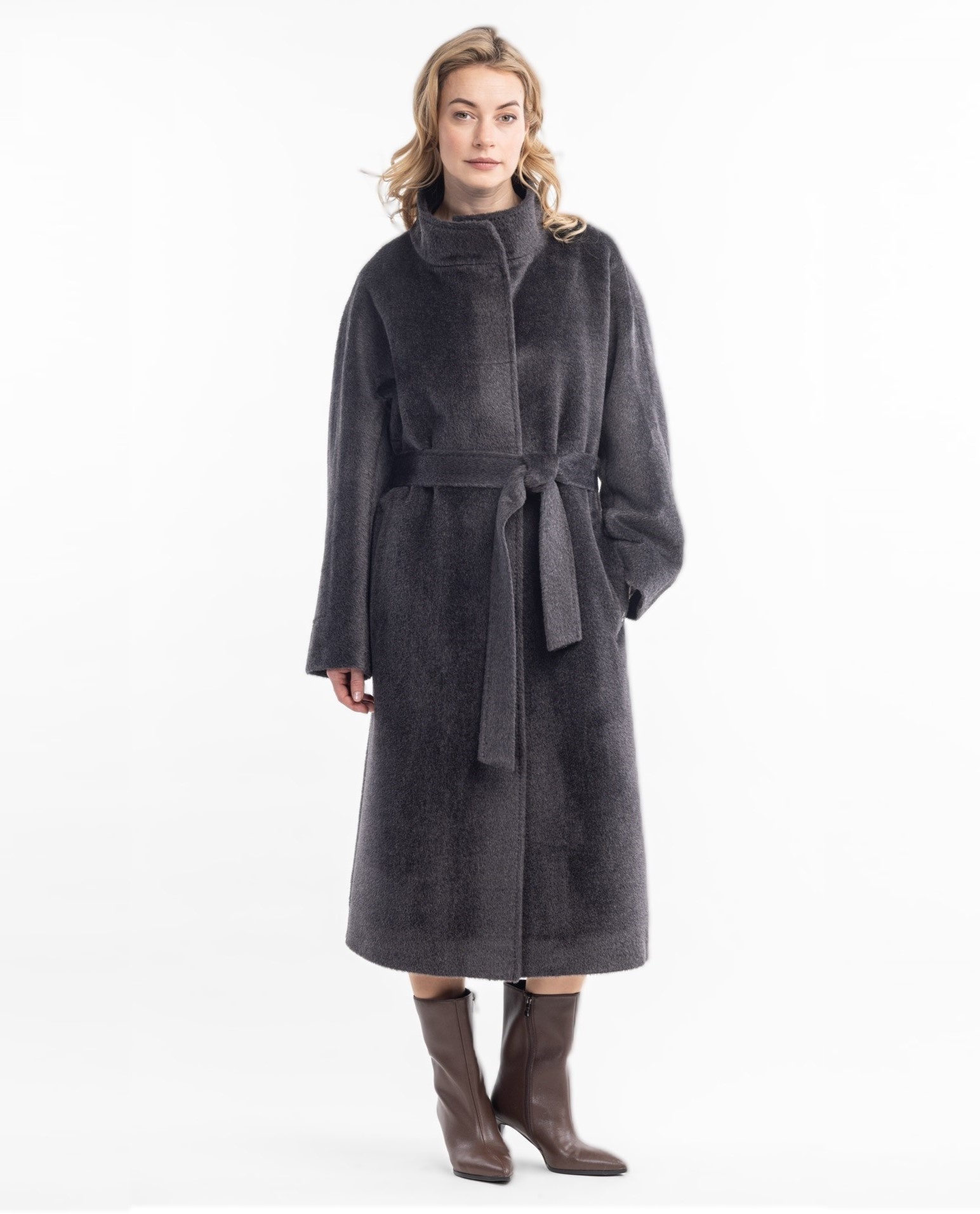 Женское пальто из шерсти альпака Лилиана   290348