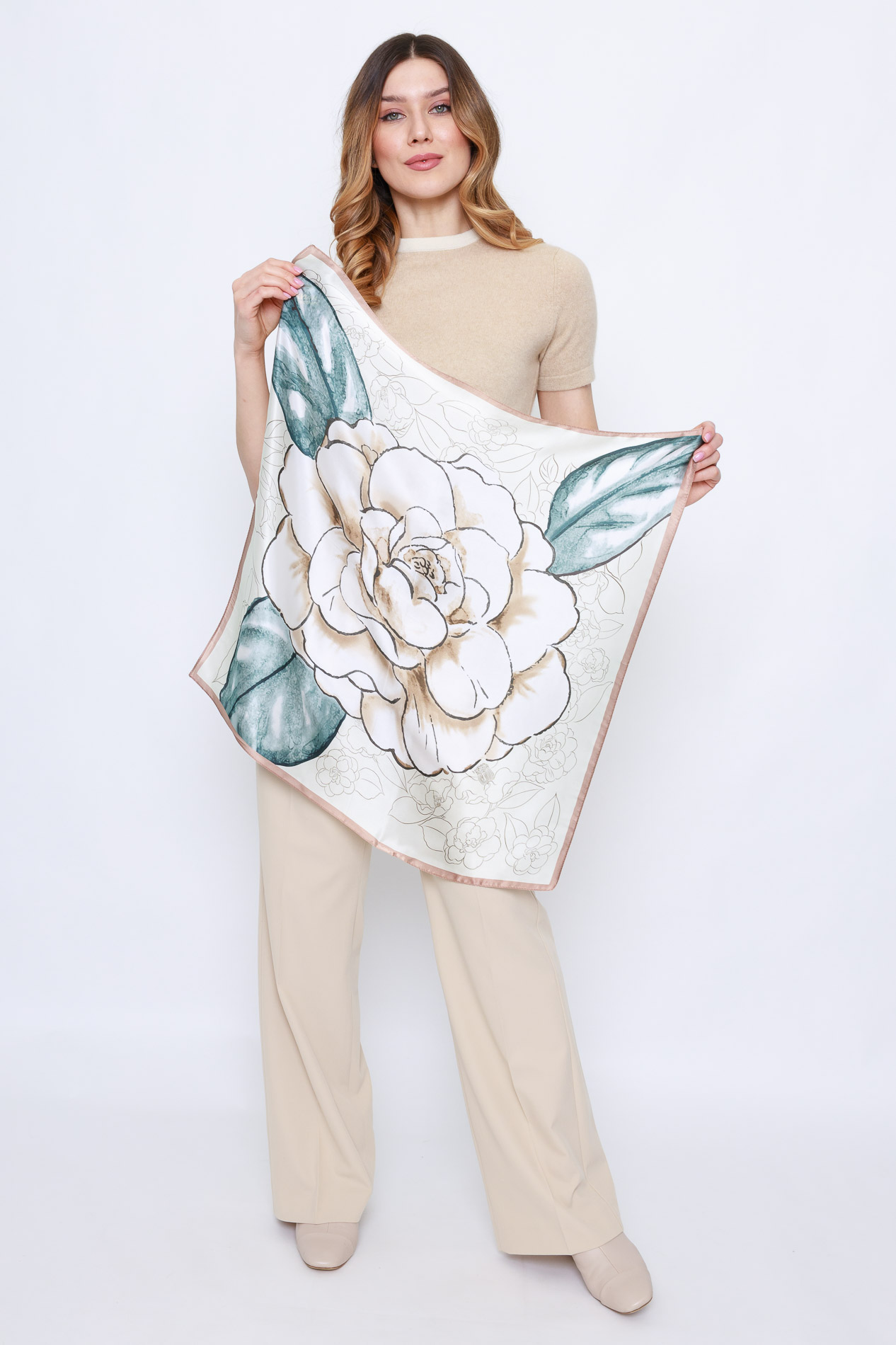 Женский шелковый платок   255738