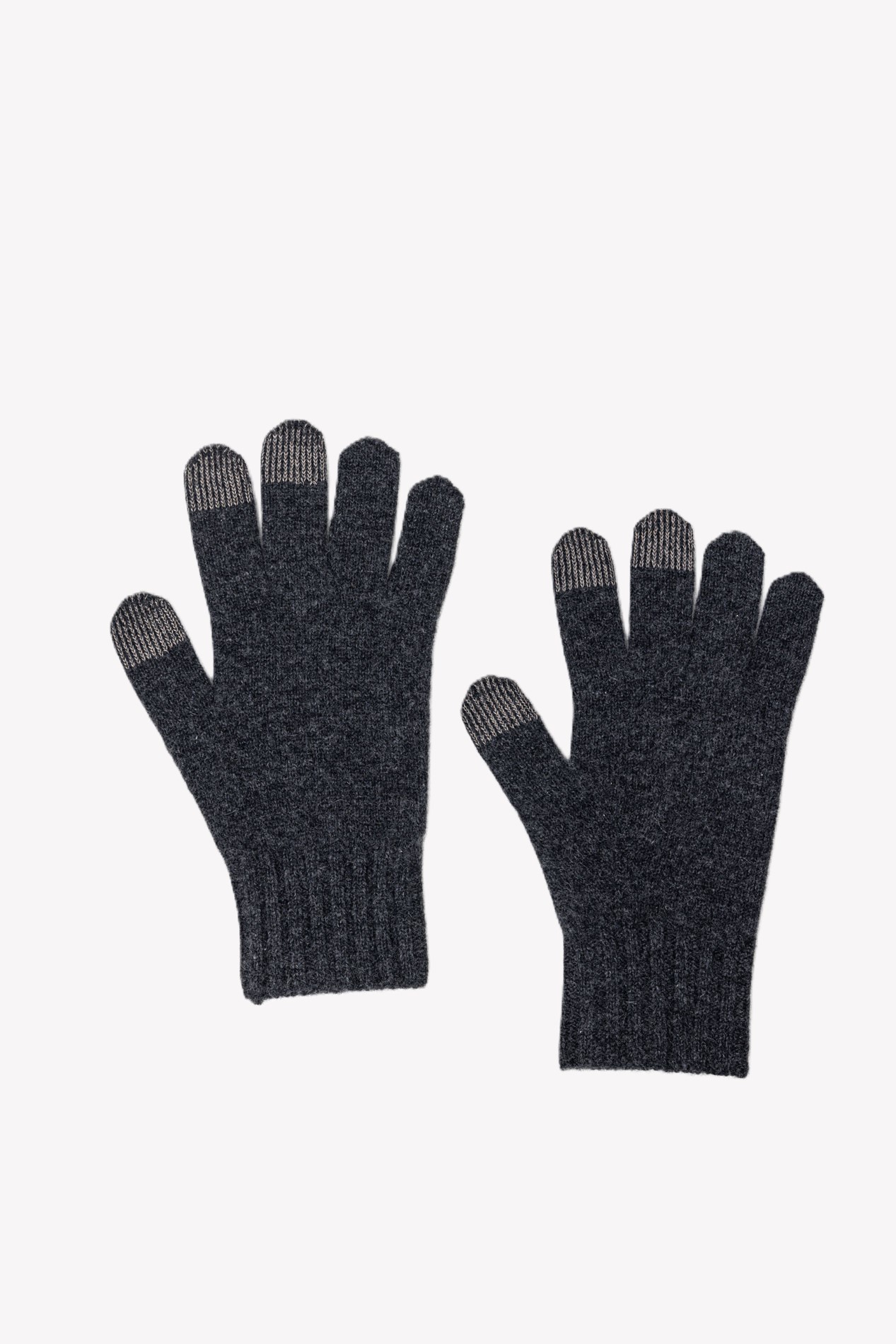 Перчатки из кашемира сенсорные мужские   289588