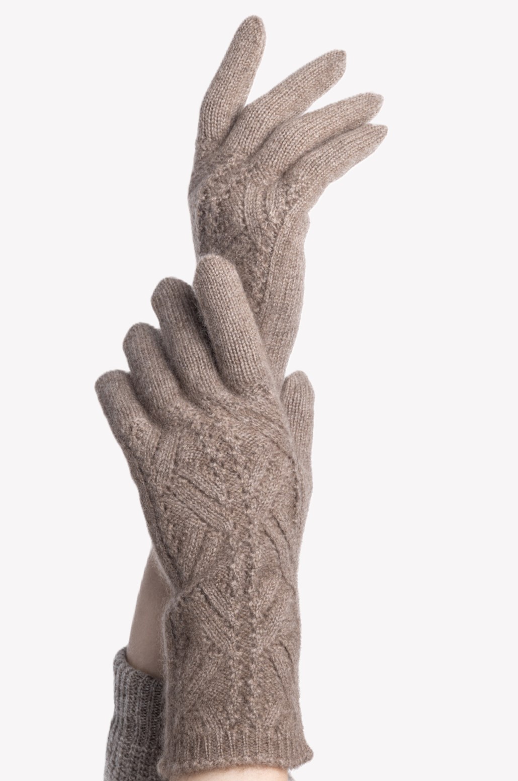 Ажурные кашемировые перчатки   290140