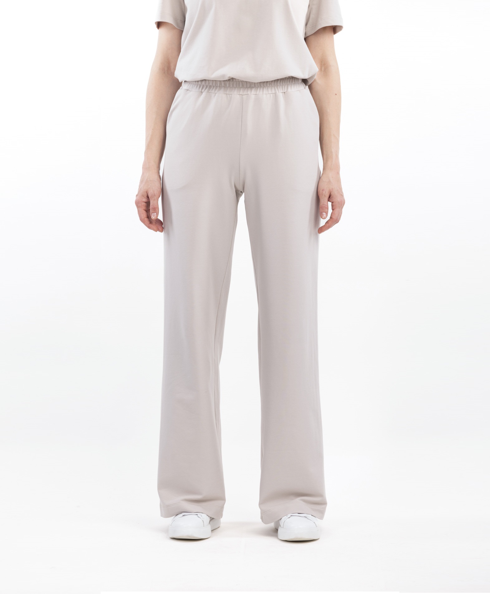 Женские трикотажные брюки-палаццо из органического хлопка Пикси   288992