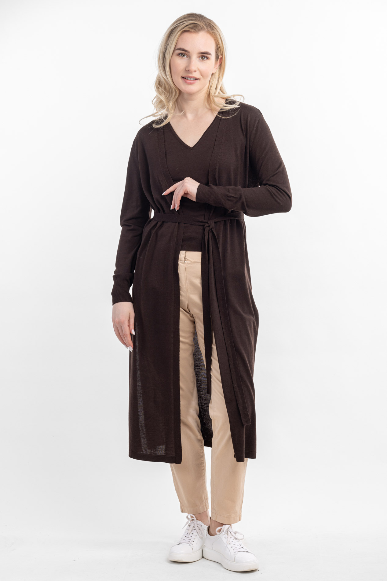 Женский легкий кардиган из мериноса Орели   256965