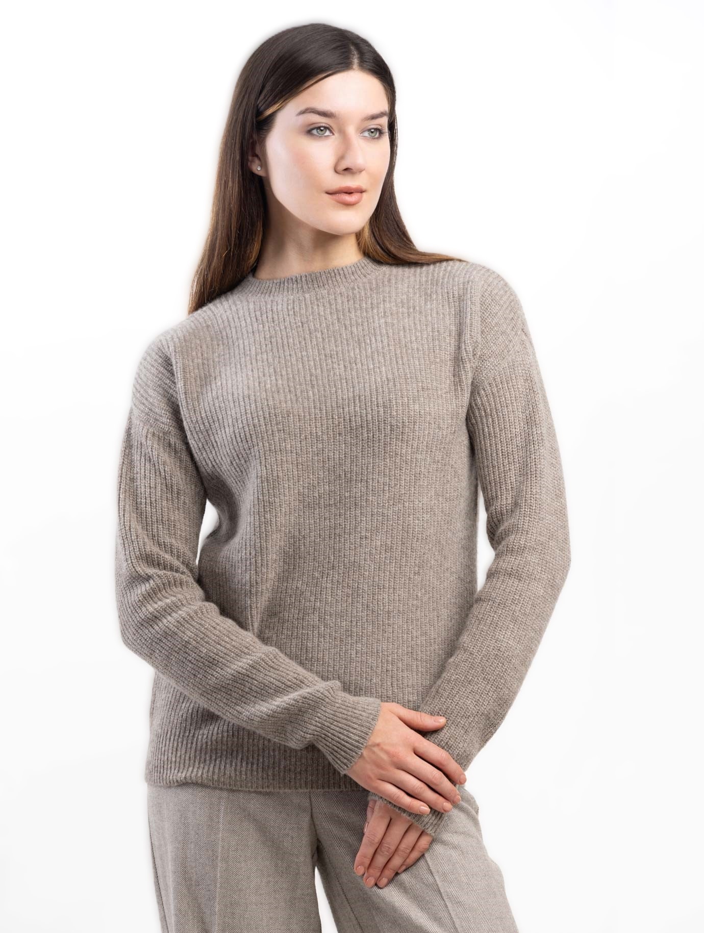 Женский вязаный джемпер из овечьего пуха Лейле   288201