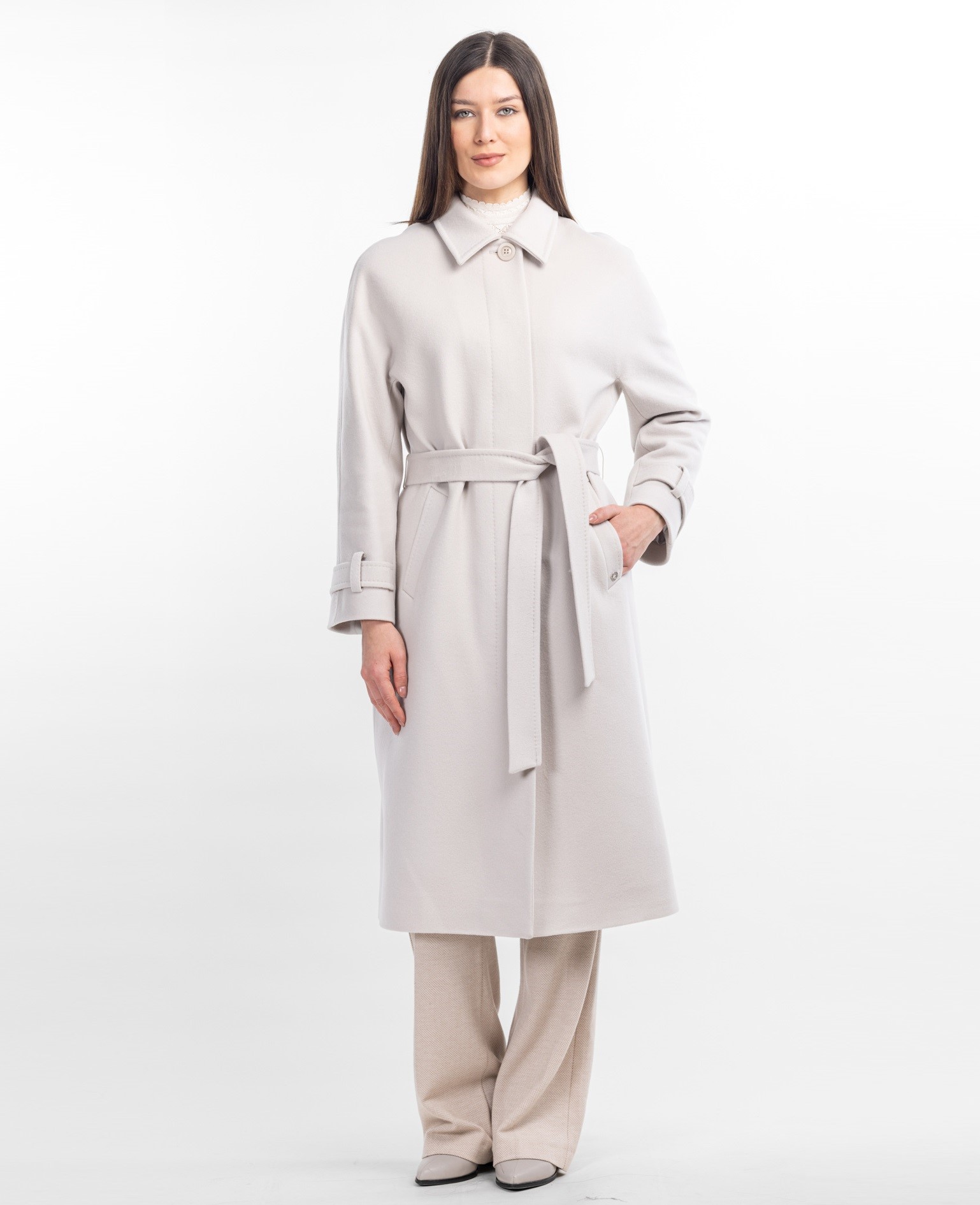 Пальто из шерсти и кашемира Эллиса   291082