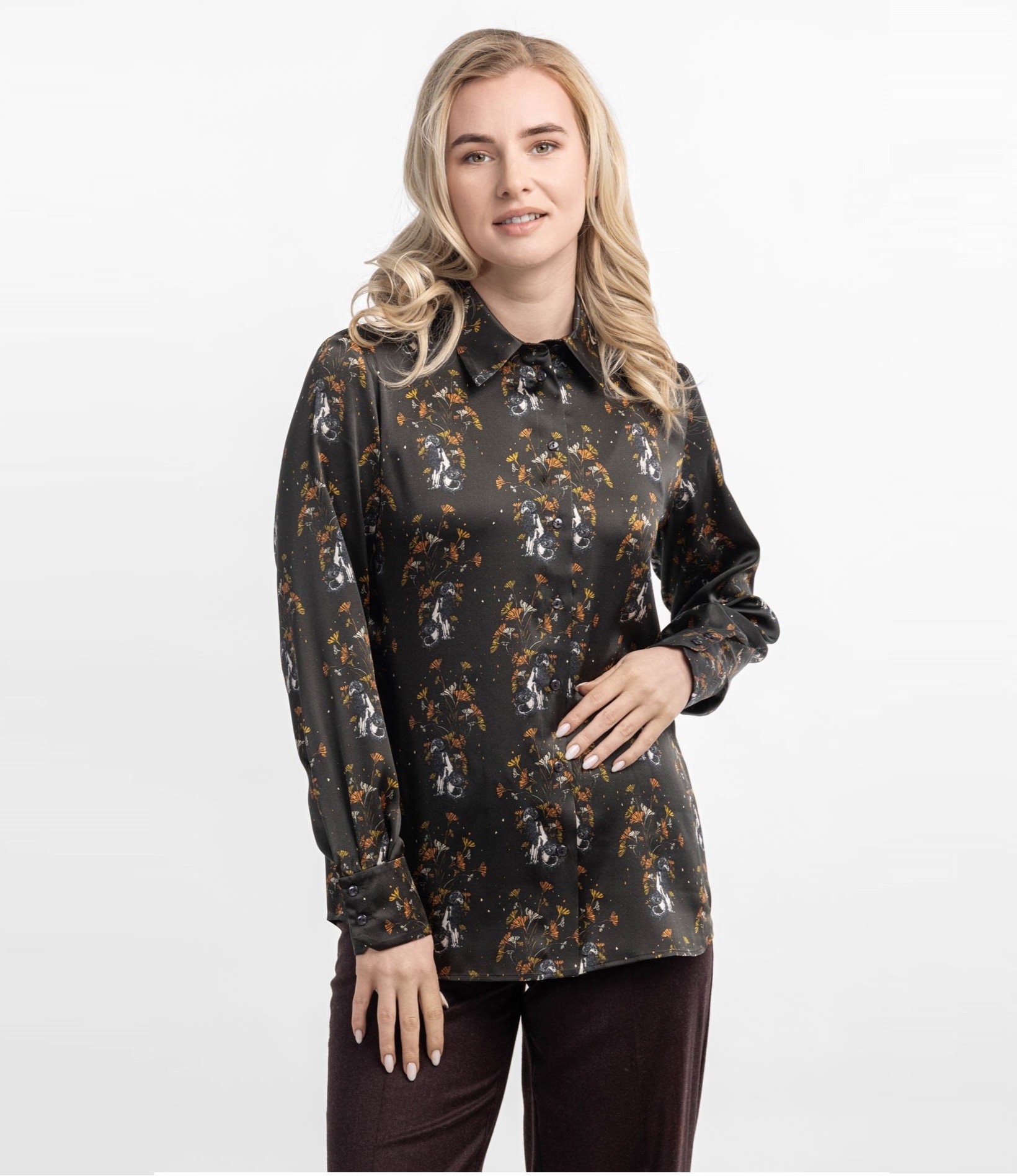 Женская шелковая рубашка Аристократка   291389