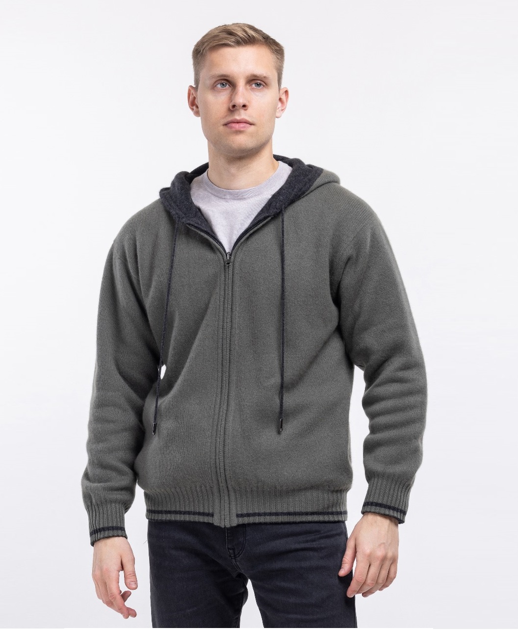 Мужской кардиган-куртка из кашемира Хэвард 283530